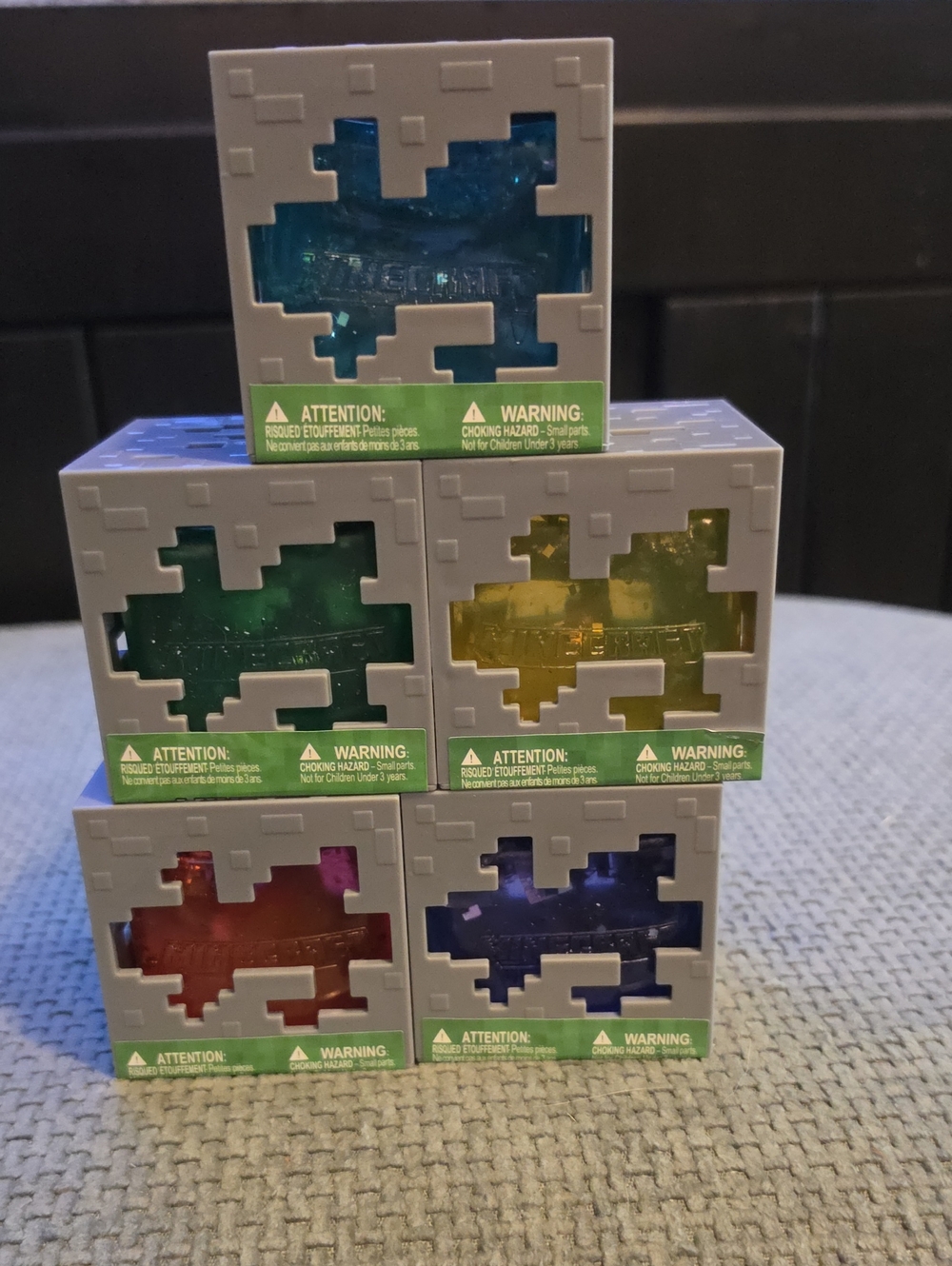 ⛏️ NEW Complete Set (5) Minecraft Jelly Cube